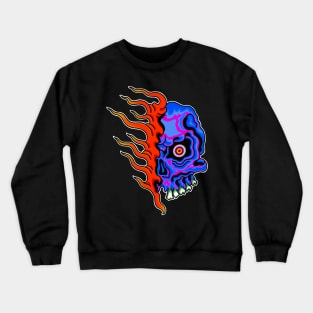 Neon Ghost Skull Crewneck Sweatshirt